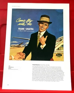 Frank Sinatra Come Fly With Me Album Cover Art PICTURE/PRINT 12"x9 - Picture 1 of 3