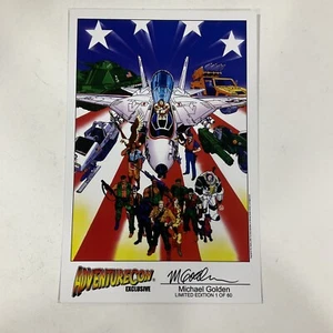 G.I. IMPRESIÓN EXCLUSIVA DE JOE ADVENTURECON FIRMADA MICHAEL GOLDEN 1 DE 602009 - Imagen 1 de 2