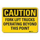 LYLE LCU3-0398-RA_14x10 Rflctv Lift Truck Trfc Caut Sign,10x14in 49DZ37