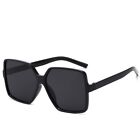 Oversized Sunglasses Womens Square Flat Top Large Black Luxury Ladies Big UV400