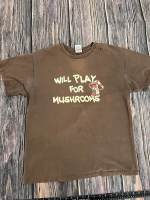 Camisa Beater Super Mario Will Play For Mushrooms Videojuego Grande Foto 1 de 4