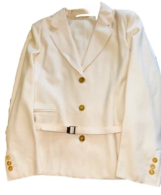 Gucci Off-White/Ivory Blazer Jacket New 40 Wool Italy - Image 1 of 4