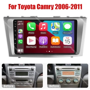 9" Android 13.0 Car Stereo Radio GPS Navi RDS Carplay For Toyota Camry 2006-2011 - Picture 1 of 14