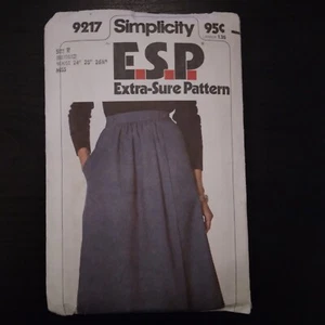 Simplicity ESP 9217 Pattern Misses Front Wrap Skirt USA 1979 Uncut - Picture 1 of 6
