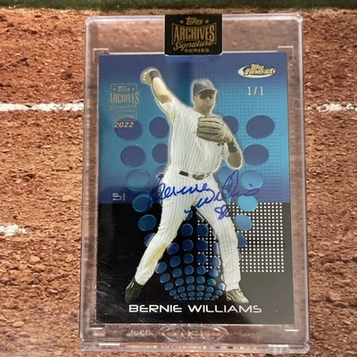 Topps Archives Signature Series 2022 Bernie Williams 1/1 Yankees Auto - Image 1 of 4