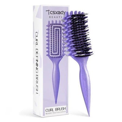 Curly Hair Brush,Curl Defining Brush for Effortlessly Defined Curls & Waves - Image 1 of 4