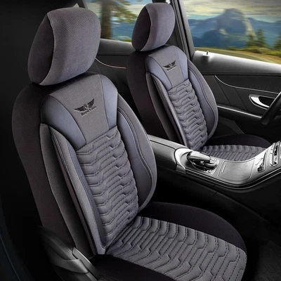 Fundas De Asiento Compatibles Con Opel Combo En Gris Oscuro - Imagen 1 de 4