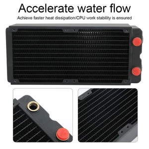 Computer Water Cooling Accessory 3-Layer Heat Sink Copper Radiator 65MM For NEW - Afbeelding 1 van 10