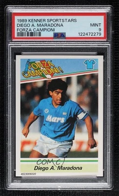 1989-90 Kenner Стартовый состав Forza Campioni! Diego Maradona A PSA 9 КАК НОВАЯ - Изображение 1 из 2