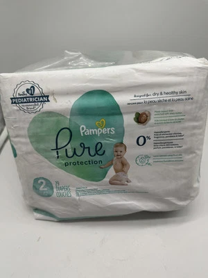 Pañales Pampers Pure Protection 29 talla 2 12-18 lb COMPRA MÁS AHORRA Y COMBINA ENVÍO Foto 1 de 3