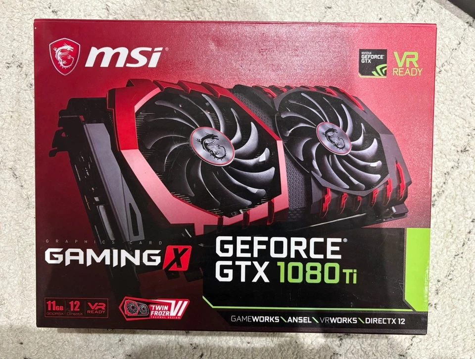 MSI NVIDIA GeForce GTX 1080 TI 11GB GAMING X Graphics Card - Image 1 of 4