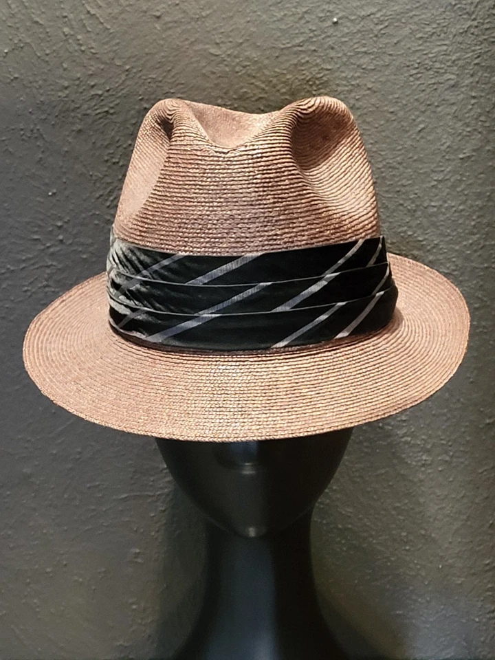 Fedora de paja Dobb's 5th Avenue vintage años 50/60 Foto 1 de 4