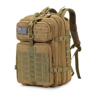 Zaino grande capacità campeggio ed escursionismo outdoor borsa tattica impermeabile - Foto 1 di 17