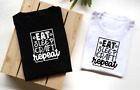 Eat sleep craft repeat white or black ladies t shirt Crafting top women's shirt 