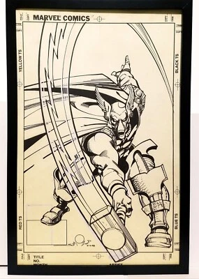 Pôster arte original emoldurado Thor #337 por Walt Simonson 11x17 Marvel Comics - Imagem 1 de 2