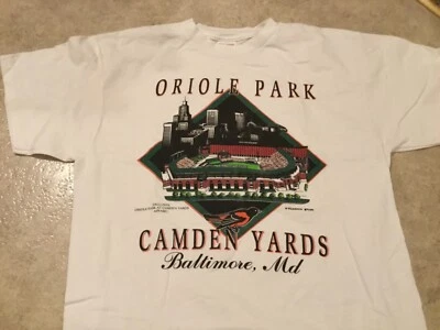 1992 Día Inaugural At Camden Yards Baltimore Orioles Camiseta Cal Ripken Jr Talla L Foto 1 de 4