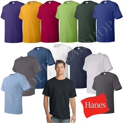 Camiseta Hanes Comfortsoft Hombre Cuello Redondo Mangas Cortas Algodón Liso O5280 (paquete de 4) Foto 1 de 2