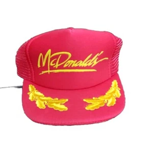 *SEHR SELTEN* McDonald's Authentic Vintage Golden Wings Employees Trucker Snapback Cap - Bild 1 von 6
