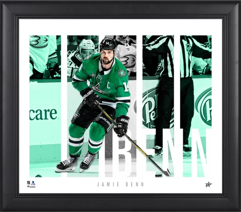 Jamie Benn Dallas Stars Framed 15" x 17" Player Panel Collage Cover
