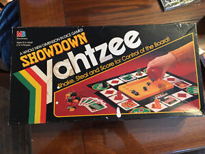 1991 Showdown Yahtzee Game by Milton Bradley Complete dice family vintage retro