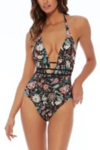 Traje de baño LSPACE Liberty Floracopa Pamela de una pieza talla 6 floral halter - Imagen 1 de 10