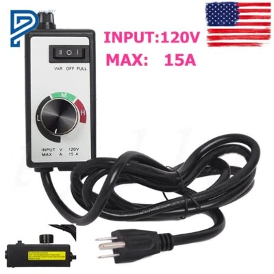 SILSCVTT For Router Fan Variable Speed Controller Electric Motor Rheostat AC 120V Newest