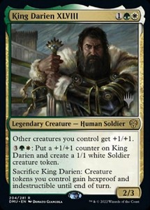 1x King Darien XLVIII - Foil - Promo Pack MTG Promo Pack Cards NM Magic Foil