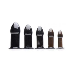 Expansion Anal Dilator Set Butt Plug Training Kit Black 5 Plug Plugs - Picture 1 of 4