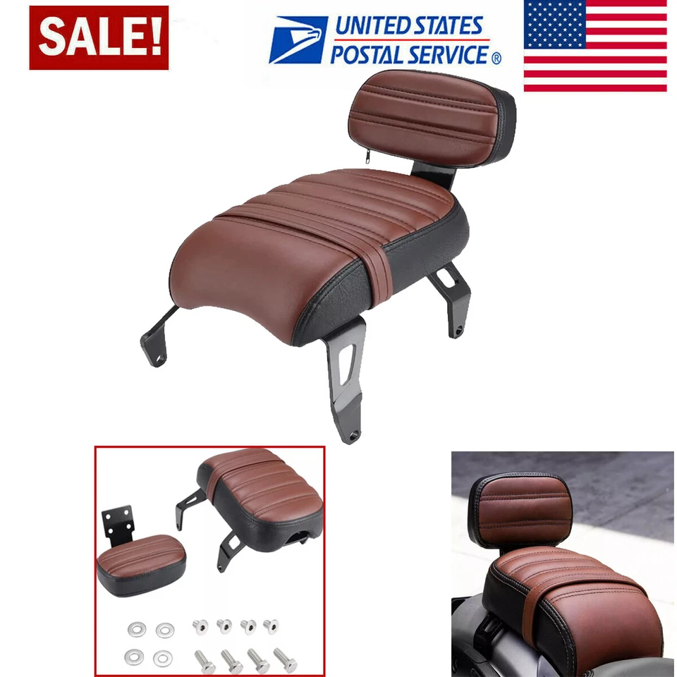 Asiento de pasajero trasero con respaldo para Indian Scout Bobber Twenty Sixty Rogue 18-24 Foto 1 de 4