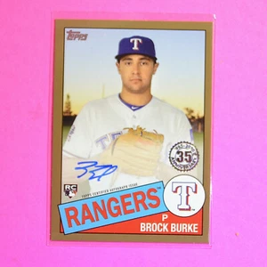 2020 Topps '85 Topps Autograph, Gold BBE Brock Burke Rookie Auto, SP #d/50, RC - Picture 1 of 1