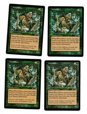 4x Wood Elves EX Exodus Mtg Magic EDH 4x x4
