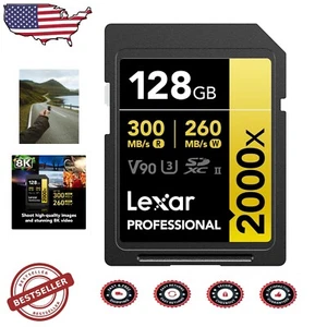High-Speed 128GB SD Card for Cinema-Quality Footage - Expert Level Performance - Zdjęcie 1 z 10