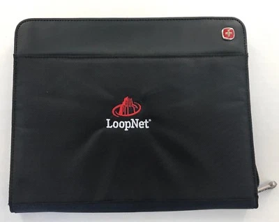 NEW Wenger Domain 10" Zippered Tablet eReader - Case - Black with Loopnet logo - Image 1 of 3