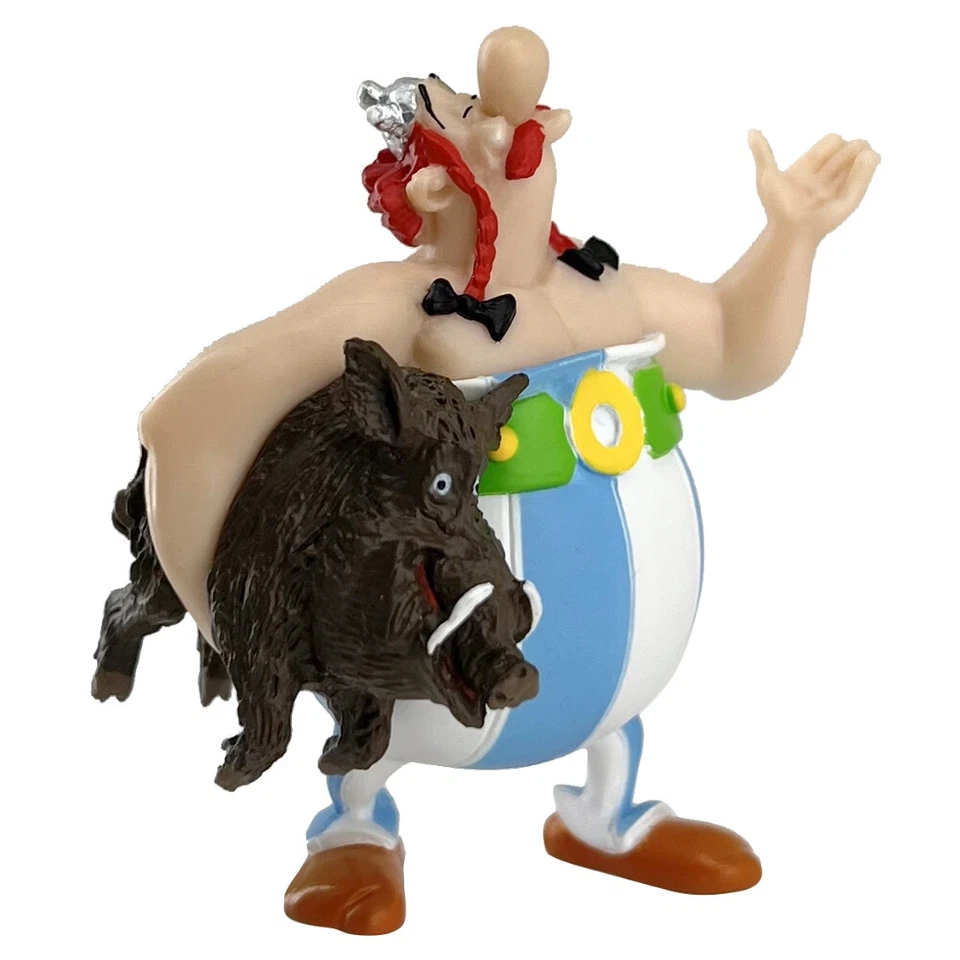 PLASTOY SAS Figurine de collection Plastoy Astérix, Obélix portant un sanglier 60612 (2023)