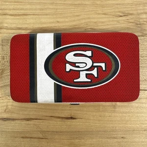 NFL San Francisco 49ers Hinge Wallet Flat Shell Wallet -Team Logo Jersey - Picture 1 of 17