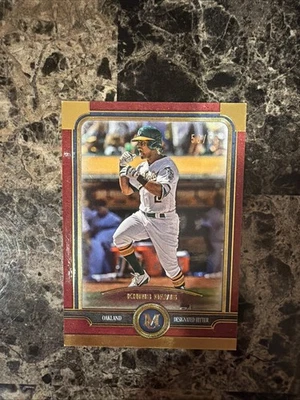 2019 Topps Museum Collection Khris Davis Ruby 50/50 A’s - Image 1 of 2