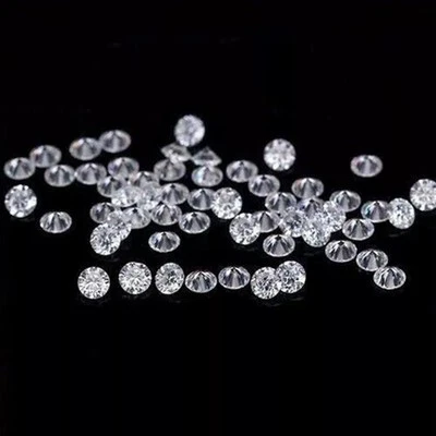 Certified 1.1 mm Round Cut CVD Diamond J Color VS1 Clarity 25 Pcs Lot - Image 1 of 4