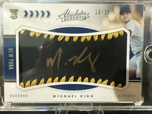 2020 Absolute - Rookie Material Signatures Mike King #153 Black Gold 10 /25 - Picture 1 of 2