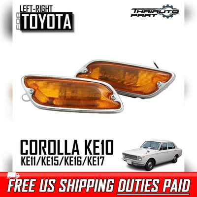 PARA TOYOTA COROLLA KE10 KE11 KE15 KE17 1966-70 CORONA RT40 LUZ MARCADORA LATERAL LR Foto 1 de 4