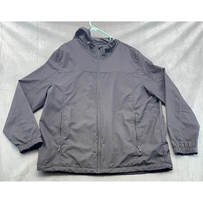 Chaqueta cortavientos ligera con capucha cremallera completa negra XXL para hombre ZEROXPOSUR Foto 1 de 4