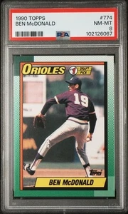 1990 Topps Ben McDonald #774 in PSA NM-MT 8 - Bild 1 von 2