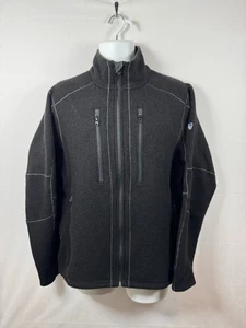Chaqueta Pullover Kuhl Interceptr Cremallera Completa Polar Exterior Senderismo Negra Para Hombres Grande - Imagen 1 de 7