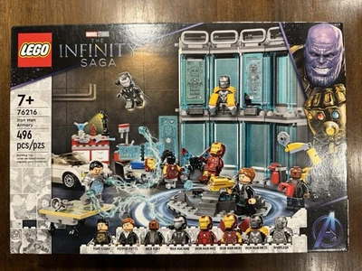 LEGO Marvel: Iron Man Armoury (76216) - Retirado - Nuevo sellado de fábrica Foto 1 de 2