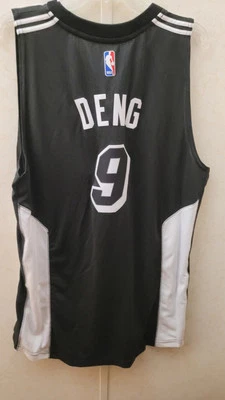 ADIDAS SWINGMAN NBA JERSEY MIAMI HEAT LUOL DENG BLACK SIZE L - Image 1 of 3