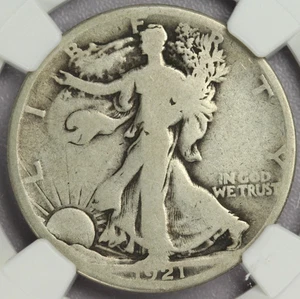 1921-D Walking Liberty Half Dollar. CAC? NGC! - Picture 1 of 3