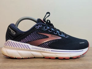 Brooks Adrenaline GTS 22 Women's Black Purple Running Shoes 1203531B080 Size 8 B - Picture 1 of 15
