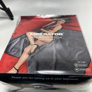 Liberator Decor Fascinator Throw - Moisture Proof Sensual Blanket Black Micr...