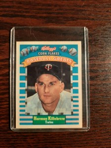 1991 Sportflics Kellogg's Corn Flakes Baseball Greats Harmon Killebrew #6 HOF MT