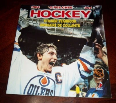Opee-Chee hockey sticker album 1984 Wayne Gretzky cover