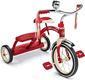 Radio Flyer Classic Dual Deck Toddler Tricycle, Red, 12 Inch Front Wheel, Ages 2 - Picture 1 of 5